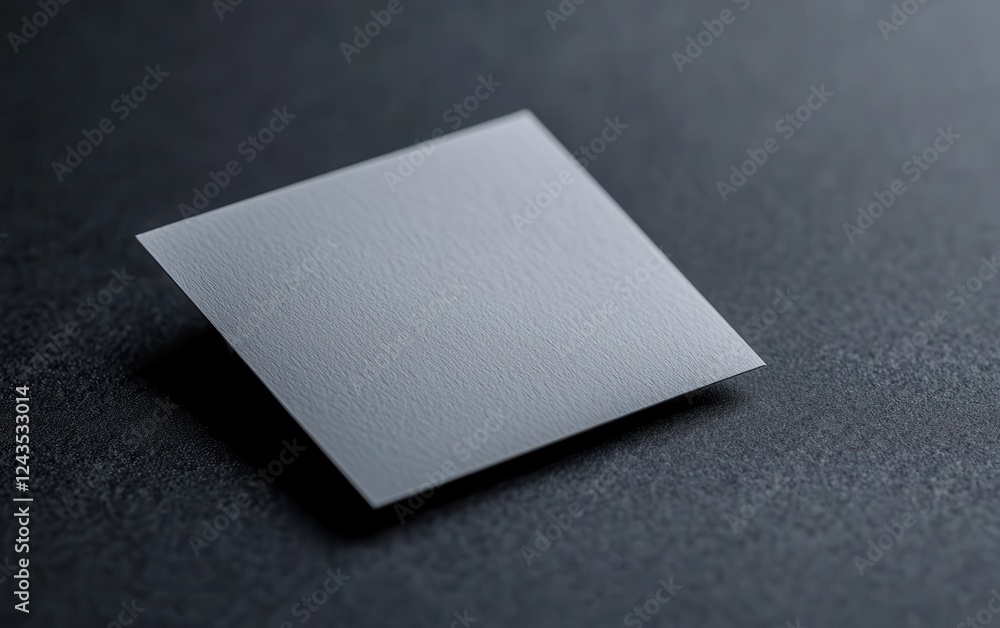 Poster a smooth, translucent square panel rests on a dark surface, showcasing its minimalistic design and s