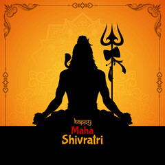 Decorative Happy Maha Shivratri Indian festival celebration background