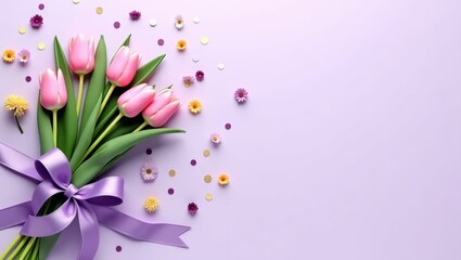 Fototapeta premium bouquet of tulips