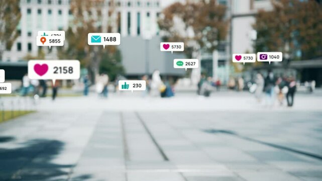 sns, social media, word of mouth, review, rating, follower, spread, people, person, crowd, hustle and bustle, society, city, pedestrian, marketing, notification, reputation, trend, fashion, speech bub