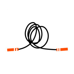 Skipping jump rope vector