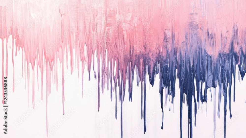 Poster Elegant gradient of soft pink and deep blue pencil strokes creates a captivating visual experience in an artistic display