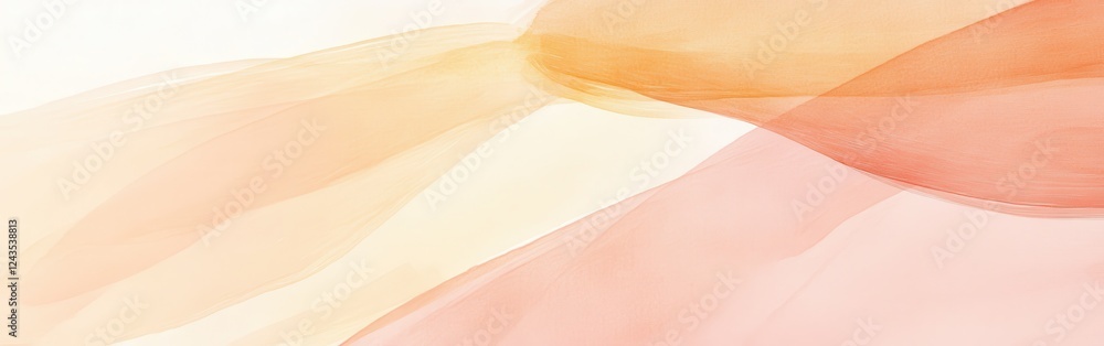 Poster intricate blend of abstract pencil strokes creating a soothing visual experience with warm hues and 