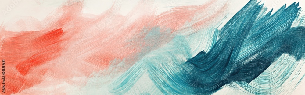 Poster dynamic abstract pencil strokes create an expressive composition with contrasting colors and fluid m