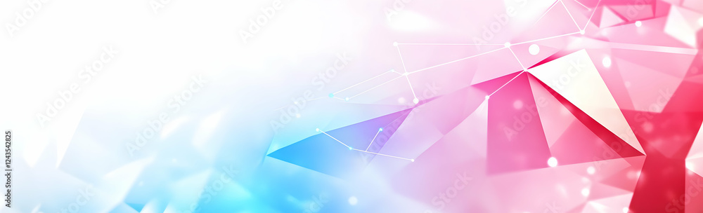 Poster abstract background vector presentation with polygonal shapes and connections