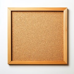 Fototapeta premium Simple cork bulletin board perfect for organizing notes and reminders in any workspace or home environment