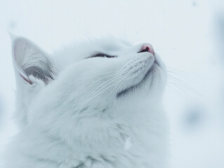 Fototapeta premium Cute cat close-up