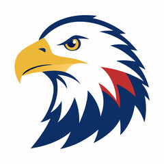  American Eagle Head Logo Vector Design.