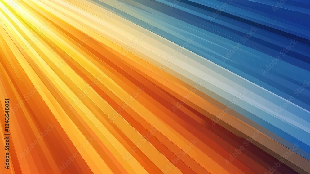 Poster vibrant abstract gradient background with colorful stripes and soft light effects