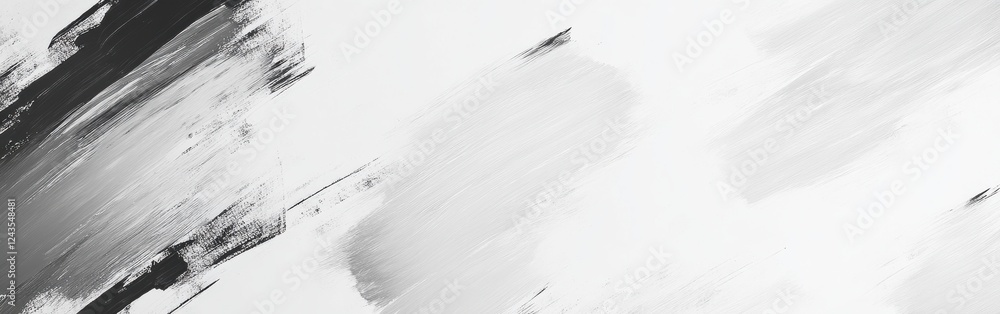 Poster Monochromatic light gray textured background with subtle variations and soft brush strokes for artistic use