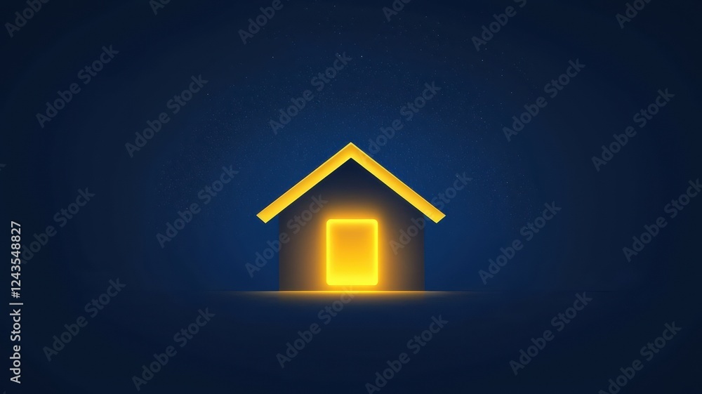Poster Minimalistic UI Design for Futuristic Smart Home Environment Concept