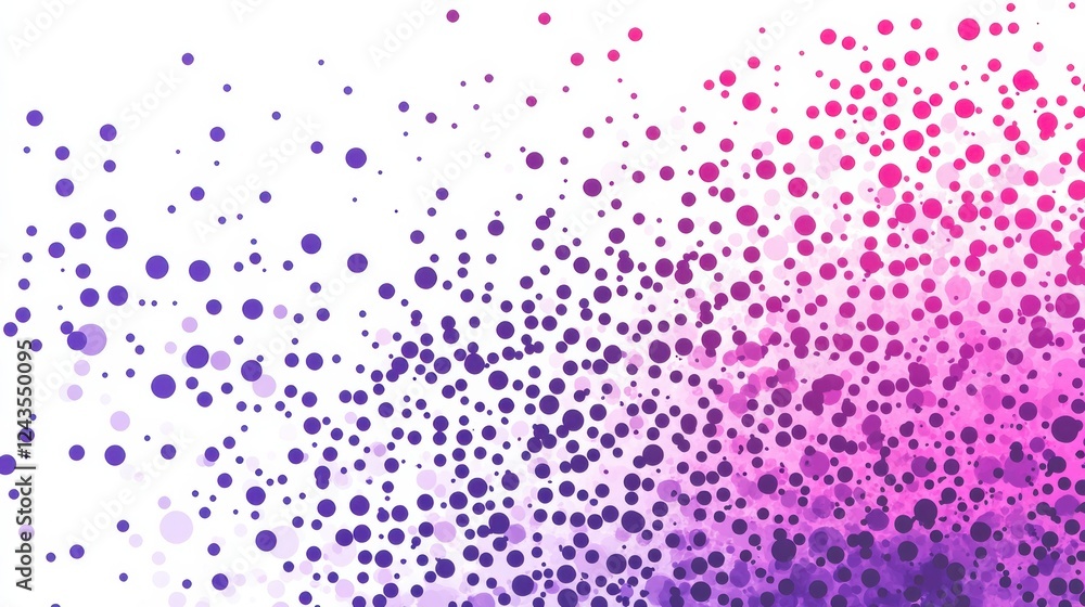  vibrant pink halftone gradient creating a dynamic visual effect with dotted patterns across the canv