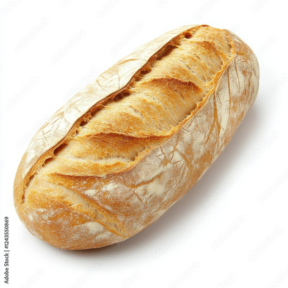 Poster freshly baked sourdough bread loaf with a crisp crust and airy texture ready for enjoyment
