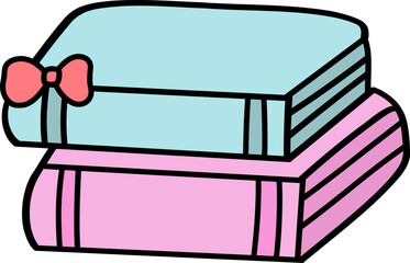 Notebooks with a cute bow ribbon