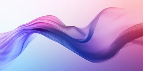 Naklejka premium Abstract Purple and Blue Flowing Wave Design