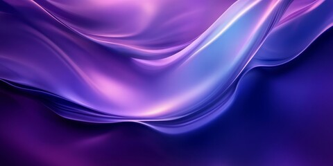 Abstract Purple and Blue Wave Abstract Design