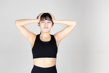 Fototapeta premium スポーツウェアの女性