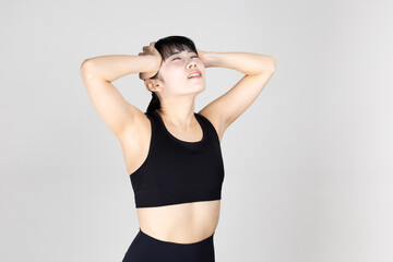 Obraz premium スポーツウェアの女性