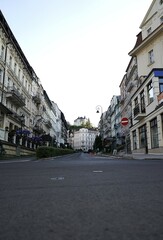 Historic European architecture blending seamlessly with modern buildings. A captivating contrast of old-world charm and contemporary design, showcasing the rich cultural layers of city life.

