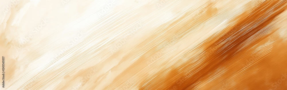 Poster soft pencil strokes create a warm ambiance with muted amber tones in an abstract art piece
