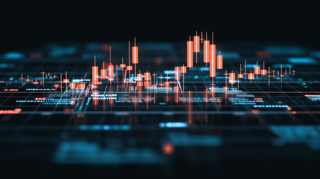 Abstract Data Visualization:  Financial Market Trends 