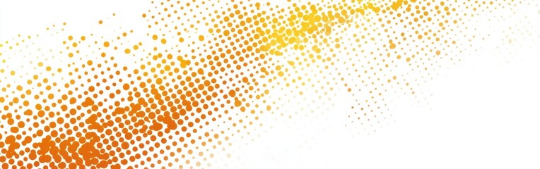 Radiant yellow halftone dots transitioning from bright to soft shades