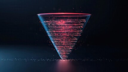 Transforming data into business intelligence strategies visual funnel