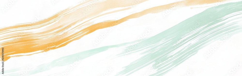 Poster Elegant pencil strokes create a delicate pattern on a white background with soft colors enhancing the visual aesthetic