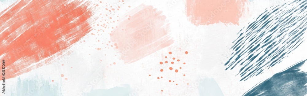 Poster creative abstract background with soft brush strokes and harmonious color palette ideal for various 