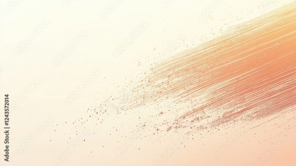 Poster elegant gradient of dotted pencil strokes creating a soft transition of colors from light to warm hu