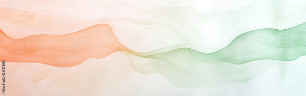 Poster Minimalistic representation of soft colors on a clean canvas with subtle pencil marks, evoking a sense of tranquility and creativity
