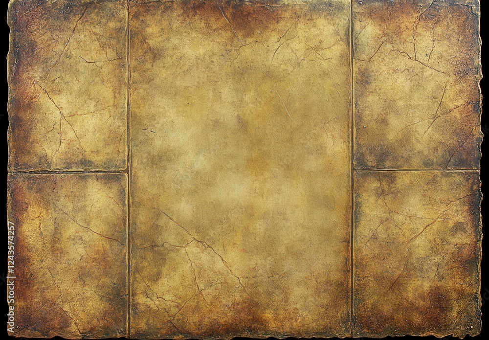 Poster abstract textured background with gold, brown, and dark hues. a mottled, aged appearance with subtle