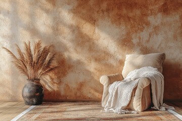 Cozy Living Room Corner with Armchair and Decorative Elements