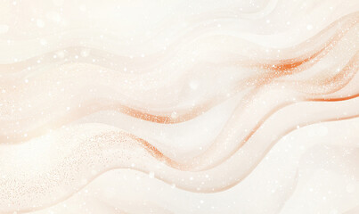 Obraz premium Abstract feminine design with sparkling glitter against soft, flowing background, creating serene and elegant atmosphere
