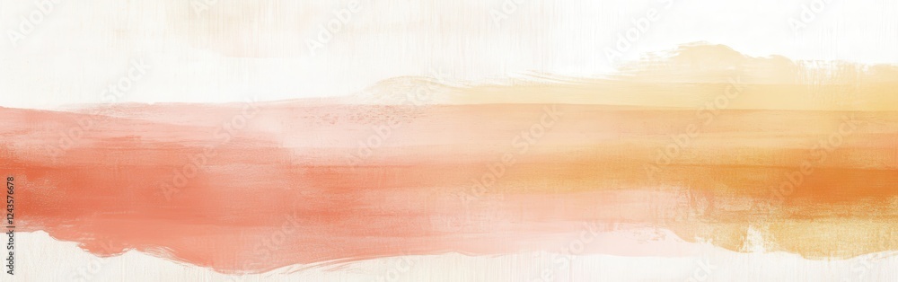 Poster abstract composition of pencil strokes in coral hues with soft textures and gradients for artistic i