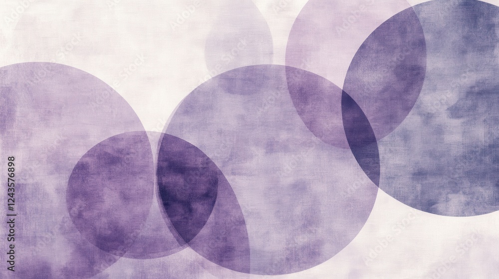 Poster abstract pencil strokes create muted circles with soft tones and textures in an artistic display sui