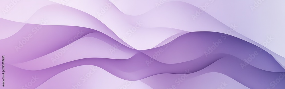 Aufkleber abstract lavender composition creates a serene and calming visual experience with flowing shapes and