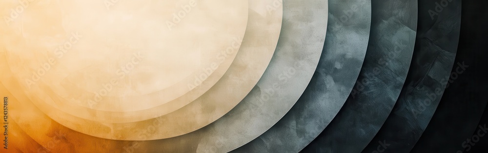 Leinwandbilder circular gradient design with abstract layers showcasing warm and cool tones in a modern artistic ar