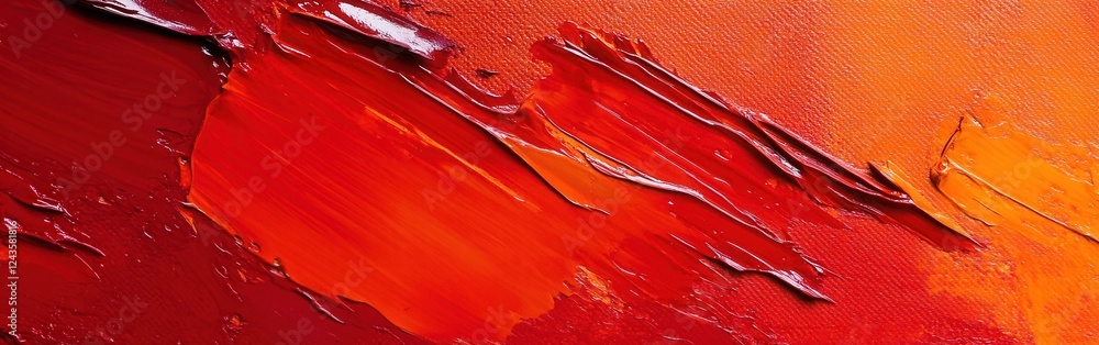 Poster vibrant crimson red textured background showcasing dynamic brush strokes and color depth with richne