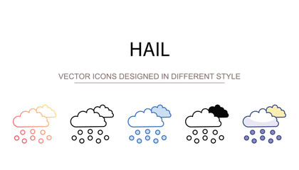 Hail icon design with white background stock illustration