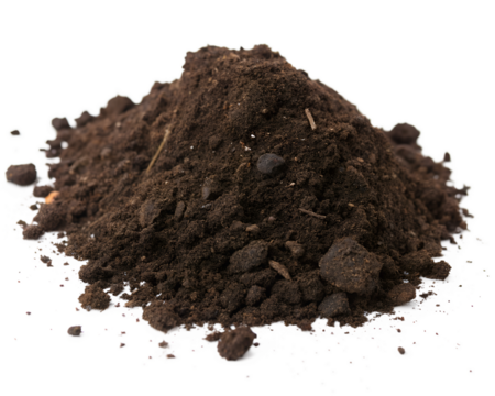  Potting Soil Isolated on White Background Transparent PNG