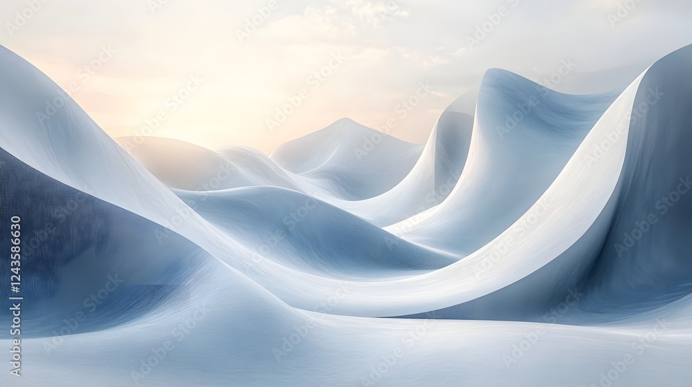 Poster visually striking abstract background featuring a refined gradient blending effect soft muted noise 