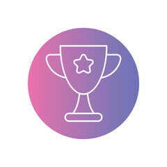 Esports Trophy icon vector stock illustration