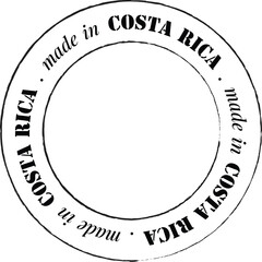 Made in Costa Rica stamp