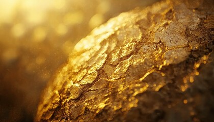 Fototapeta premium Golden Texture Abstract Background Shimmering Surface