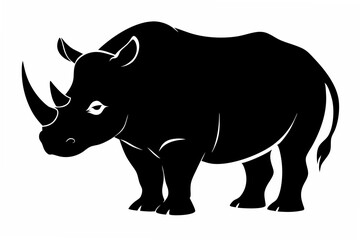 rhino  silhouette vector