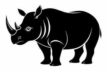 rhino  silhouette vector