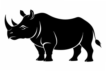 rhino  silhouette vector