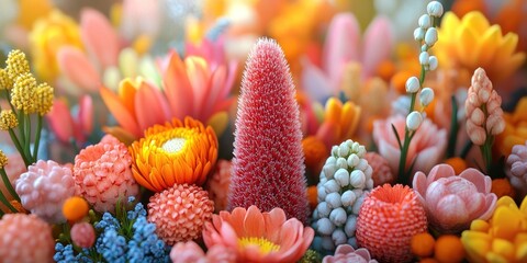 Vibrant Floral Arrangement: A Symphony of Colors