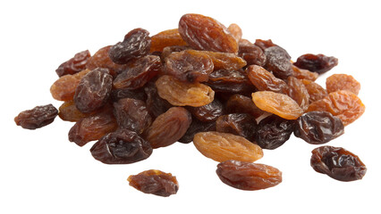 Obraz premium Raisins Isolated on White Background with Clipping Path – PNG Format